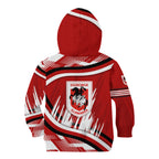 Dragons Rugby Mascot Kid Hoodie Fierce Athlete Graphic in Sports Style