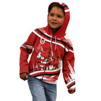 Dragons Rugby Mascot Kid Hoodie Fierce Athlete Graphic in Sports Style