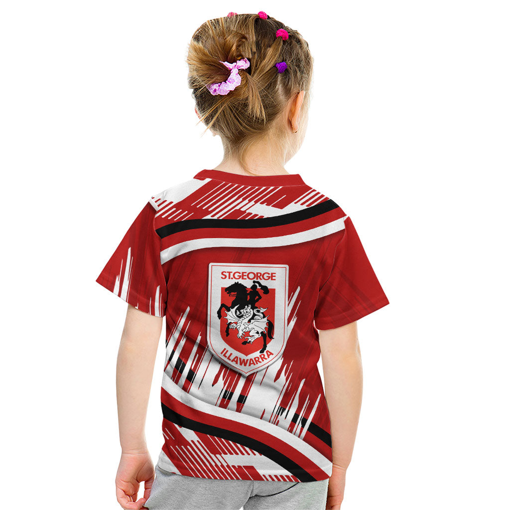 Dragons Rugby Mascot Kid T Shirt Fierce Athlete Graphic in Sports Style