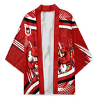 Dragons Rugby Mascot Kimono Fierce Athlete Graphic in Sports Style