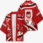 Dragons Rugby Mascot Kimono Fierce Athlete Graphic in Sports Style