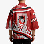 Dragons Rugby Mascot Kimono Fierce Athlete Graphic in Sports Style