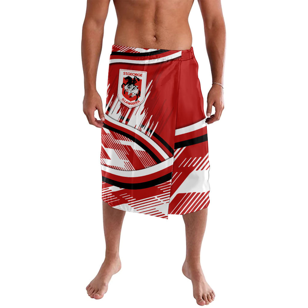 Dragons Rugby Mascot Lavalava Fierce Athlete Graphic in Sports Style