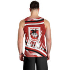 Dragons Rugby Mascot Men Tank Top Fierce Athlete Graphic in Sports Style