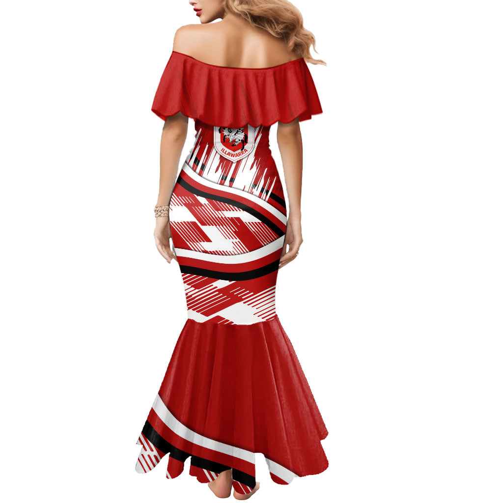 Dragons Rugby Mascot Mermaid Dress Fierce Athlete Graphic in Sports Style