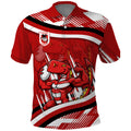 Dragons Rugby Mascot Polo Shirt Fierce Athlete Graphic in Sports Style