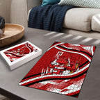 Dragons Rugby Mascot Puzzle Fierce Athlete Graphic in Sports Style