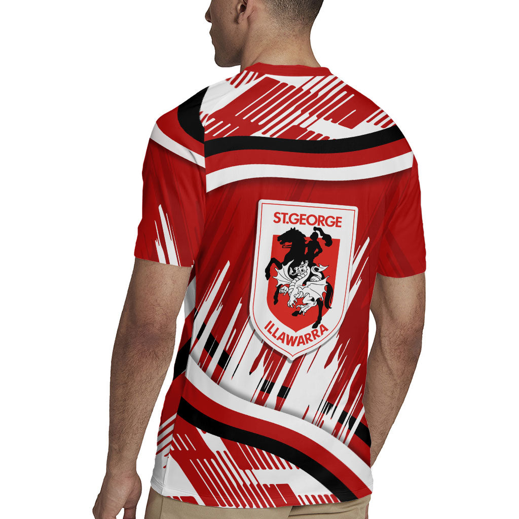 Dragons Rugby Mascot Rugby Jersey Fierce Athlete Graphic in Sports Style
