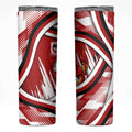 Dragons Rugby Mascot Skinny Tumbler Fierce Athlete Graphic in Sports Style