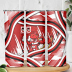 Dragons Rugby Mascot Skinny Tumbler Fierce Athlete Graphic in Sports Style