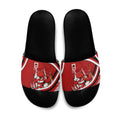 Dragons Rugby Mascot Slide Sandals Fierce Athlete Graphic in Sports Style
