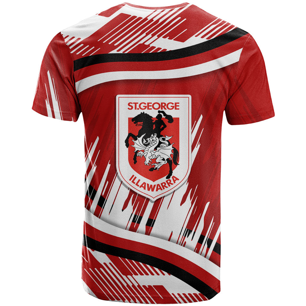 Dragons Rugby Mascot T Shirt Fierce Athlete Graphic in Sports Style