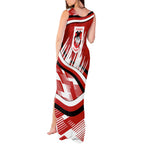 Dragons Rugby Mascot Tank Maxi Dress Fierce Athlete Graphic in Sports Style