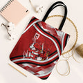 Dragons Rugby Mascot Tote Bag Fierce Athlete Graphic in Sports Style