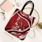 Dragons Rugby Mascot Tote Bag Fierce Athlete Graphic in Sports Style