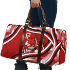 Dragons Rugby Mascot Travel Bag Fierce Athlete Graphic in Sports Style