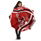 Dragons Rugby Mascot Umbrella Fierce Athlete Graphic in Sports Style