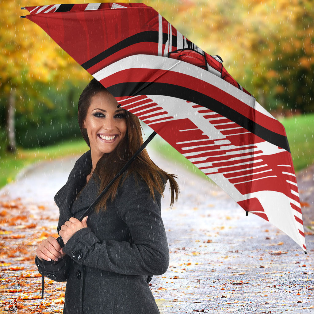 Dragons Rugby Mascot Umbrella Fierce Athlete Graphic in Sports Style