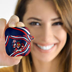 Roosters Rugby Mascot AirPods Case Fierce Athlete Graphic in Sports Style