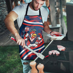 Roosters Rugby Mascot Apron Fierce Athlete Graphic in Sports Style