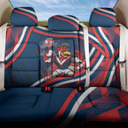 Roosters Rugby Mascot Back Car Seat Cover Fierce Athlete Graphic in Sports Style