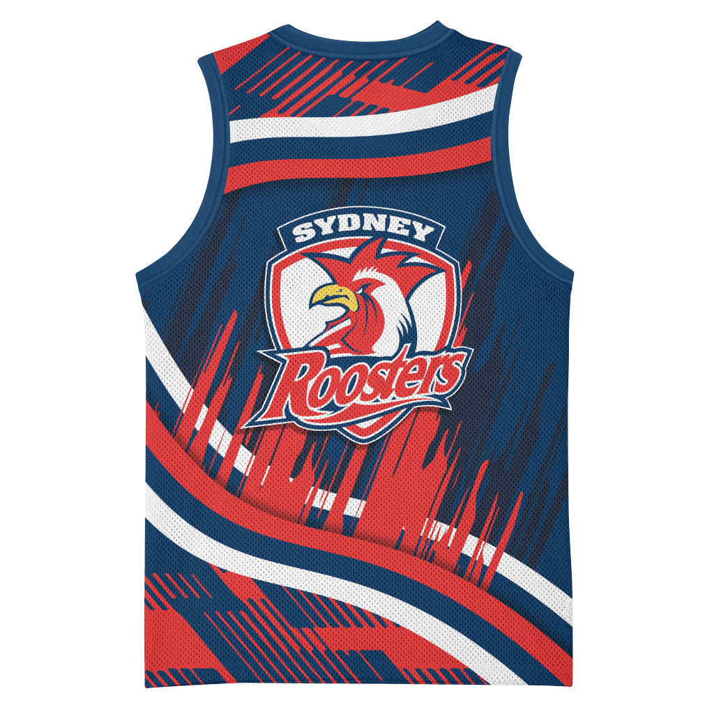Roosters Rugby Mascot Basketball Jersey Fierce Athlete Graphic in Sports Style