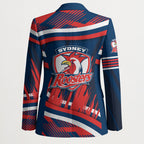 Roosters Rugby Mascot Blazer Fierce Athlete Graphic in Sports Style