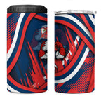 Roosters Rugby Mascot 4 in 1 Can Cooler Tumbler Fierce Athlete Graphic in Sports Style