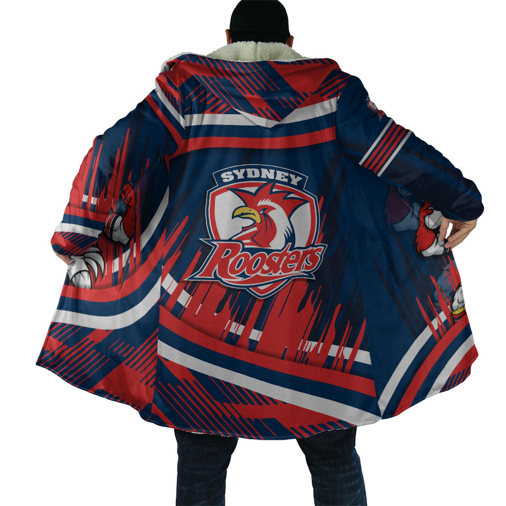 Roosters Rugby Mascot Cloak Fierce Athlete Graphic in Sports Style