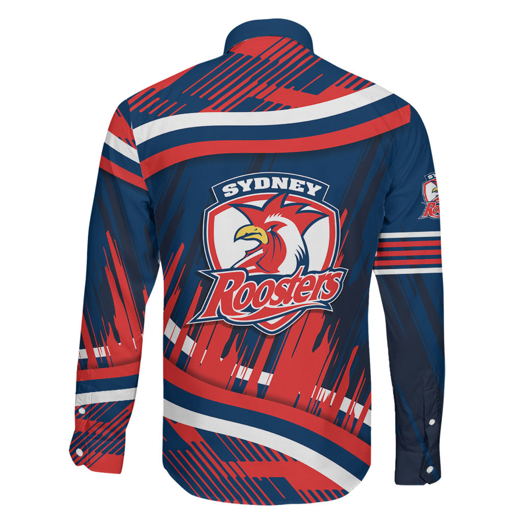 Roosters Rugby Mascot Family Matching Long Sleeve Bodycon Dress and Hawaiian Shirt Fierce Athlete Graphic in Sports Style