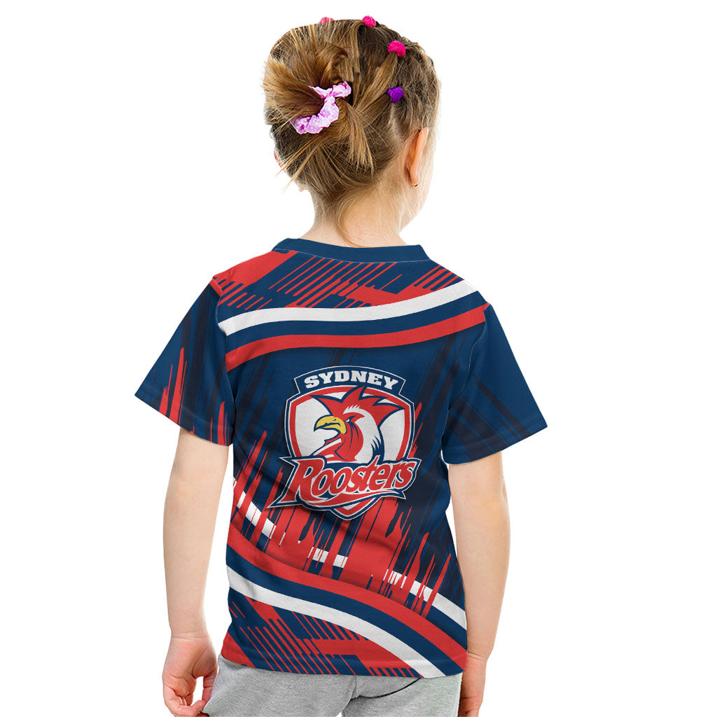 Roosters Rugby Mascot Kid T Shirt Fierce Athlete Graphic in Sports Style