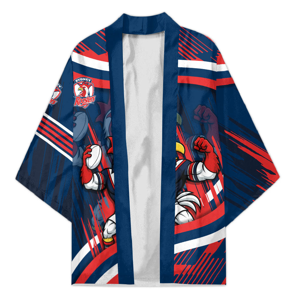 Roosters Rugby Mascot Kimono Fierce Athlete Graphic in Sports Style