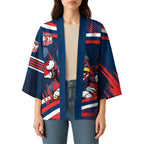 Roosters Rugby Mascot Kimono Fierce Athlete Graphic in Sports Style