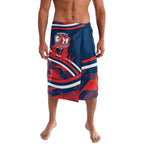 Roosters Rugby Mascot Lavalava Fierce Athlete Graphic in Sports Style