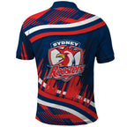 Roosters Rugby Mascot Polo Shirt Fierce Athlete Graphic in Sports Style