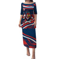 Roosters Rugby Mascot Puletasi Fierce Athlete Graphic in Sports Style