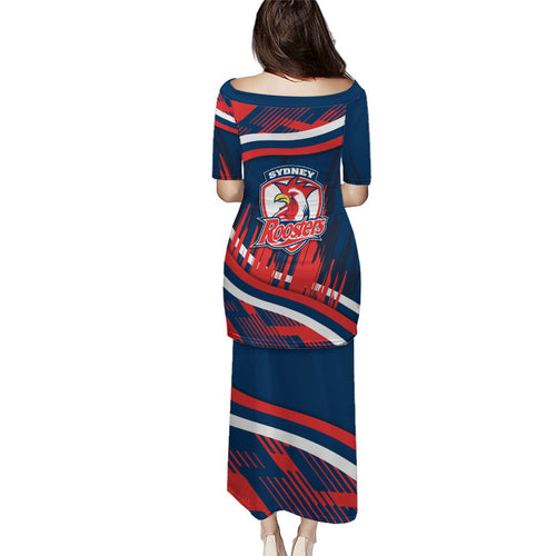 Roosters Rugby Mascot Puletasi Fierce Athlete Graphic in Sports Style