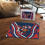 Roosters Rugby Mascot Puzzle Fierce Athlete Graphic in Sports Style