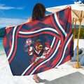 Roosters Rugby Mascot Sarong Fierce Athlete Graphic in Sports Style