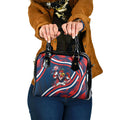 Roosters Rugby Mascot Shoulder Handbag Fierce Athlete Graphic in Sports Style