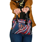 Roosters Rugby Mascot Shoulder Handbag Fierce Athlete Graphic in Sports Style