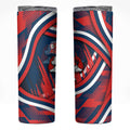 Roosters Rugby Mascot Skinny Tumbler Fierce Athlete Graphic in Sports Style