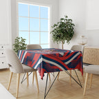 Roosters Rugby Mascot Tablecloth Fierce Athlete Graphic in Sports Style