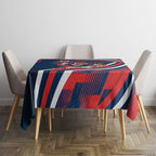 Roosters Rugby Mascot Tablecloth Fierce Athlete Graphic in Sports Style