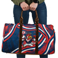 Roosters Rugby Mascot Travel Bag Fierce Athlete Graphic in Sports Style