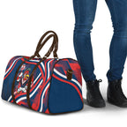 Roosters Rugby Mascot Travel Bag Fierce Athlete Graphic in Sports Style