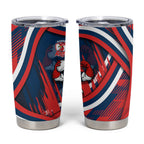 Roosters Rugby Mascot Tumbler Cup Fierce Athlete Graphic in Sports Style