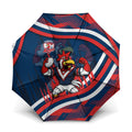 Roosters Rugby Mascot Umbrella Fierce Athlete Graphic in Sports Style