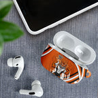 Wests Tigers Rugby Mascot AirPods Case Fierce Athlete Graphic in Sports Style