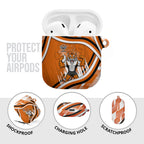 Wests Tigers Rugby Mascot AirPods Case Fierce Athlete Graphic in Sports Style